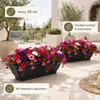 BigDean 3x Blumenkasten mit abnehmbarem Untersetzer - Produktbild-Vorschau 5