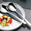Stilvolles Set aus Edelstahl-Salatbesteck - eine elegante Produktbild-Vorschau 3