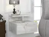 Set mit 2 Wandnachttischen - 1 Schublade - Weißer Marmor - Produktbild-Vorschau 9