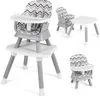 COSTWAY 6-in-1 Babyhochstuhl, Hochstuhl & Bausteintisch & Produktbild-Vorschau 1