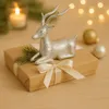 Marrakesch Weihnachtsdeko Hirsch Silber 19 cm | Edle Produktbild-Vorschau 4
