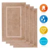 Lavea® 4er Set Badematte 50x80 cm, Badezimmerteppich 100% Produktbild-Vorschau 2