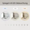 SONGMICS Runder Badspiegel, LED Wandspiegel, Produktbild-Vorschau 5