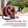Gummi-Kabeltrommel – 4 Steckdosen, 25m, 1,0mm2  Produktbild-Vorschau