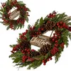 Weihnachtskränze und Winterkränze zum Aufhängen Tür Kränze Produktbild-Vorschau 2