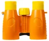A pair of orange and yellow binoculars against a white background. Produktbild-Vorschau