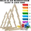 Weeco set van 3 decoratieve houten kerstbomen met Productafbeelding-voorbeeld 9