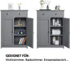 Yaheetech Badezimmerschrank Badschrank mit Doppeltür & Produktbild-Vorschau 5