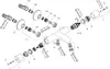 Exploded view diagram of a faucet thermostat. Náhled obrázku produktu