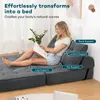 Hommpa Faltbares Schlafsofa 180×130cm Full- Klapp-Sofa Bett Produktbild-Vorschau 8