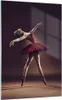 Bilder auf glas - Einteilig - Ballerina Rot Kleid - Produktbild-Vorschau 1