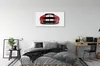 Glasbilder 140x70 Wandkunst Red Sportwagen Produktbild-Vorschau 3