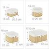 Relaxdays Aufbewahrungskörbe Bambus, 4er Set, Produktbild-Vorschau 4