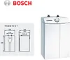 A product image showing a Bosch water heater with technical diagrams. Voir les images du produit