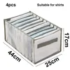 4er Set Kleiderschrank Organizer, Faltbare Wäschesortierer Produktbild-Vorschau 2
