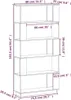 vidaXL Bibliothèque/séparation de pièce 80x25x163,5 cm Pin Voir les images du produit 9
