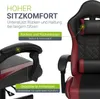 Ergonomická herní židle, černá/červená, polštářky, Náhled obrázku produktu 11