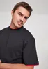 Urban Classics - CONTRAST Tall Tee schwarz / rot - XL Voir les images du produit 17