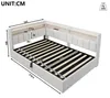 Flieks Schlafsofa 140x200cm mit USB, Tagesbett Daybed mit Produktbild-Vorschau 5