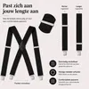 Bretels Heren Volwassenen - Bretels met 4 Brede Clips - Productafbeelding-voorbeeld 2