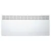 A white electric heater with a grille on top. Náhled obrázku produktu