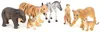 Bullyland Set Selvaggio 7 animali Elefante Tigre Zebra Anteprima dell’immagine prodotto 1
