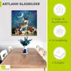 ARTland Glasbild Das müde Reh Größe: 50x50 cm Produktbild-Vorschau 3