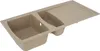 respekta Einbauspüle Boston 100x50x20 cm, sandbeige Produktbild-Vorschau 7