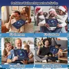 A collage of four scenes showing people receiving and opening a gift box, with text overlays indicating different recipients. Produktbild-Vorschau