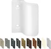 A white balcony door pull handle is shown prominently, with a row of smaller handles in various colors displayed below it. Produktbild-Vorschau
