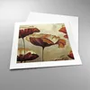Poster - Poster ohne Rahmen - Mohn Blume Wiese - 40x40 cm - Produktbild-Vorschau 3