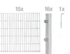 Alberts Doppelstabmatten Zaun, Höhe 100 cm, Länge 30 m, Produktbild-Vorschau 1