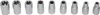 A set of Torx sockets arranged in a line against a white background. Anteprima dell’immagine prodotto