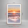Gerahmtes Poster - Rahmen in heller Eiche - Sonne Strand Produktbild-Vorschau 5