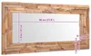 vidaXL Miroir décoratif teck 120 x 60 cm Rectangulaire Voir les images du produit 7