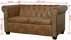 vidaXL Sofaset, Braun, 2- & 3-Sitzer, Chesterfield, Produktbild-Vorschau 7