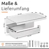 ECENCE Toilettenpapierhalter mit Ablage ohne Bohren Chrom Produktbild-Vorschau 4