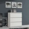 Chelsea Kommode Weiß 77,2 x 100,7 x 77 cm Produktbild-Vorschau 2