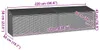 vidaXL Coffre à coussins de jardin brun 220x50x58 cm Poly Voir les images du produit 7