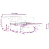 vidaXL Lit de jour extensible avec tiroirs jaune 100x200 cm Voir les images du produit 8