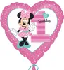 Foliový balón standart, Minnie 1. narozeniny Produktbild-Vorschau 2