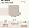 Marketing image showcasing a chest of drawers with feature callouts. Produktbild-Vorschau