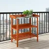 relaxdays 10020727_0 relaxdays Pflanztisch orange 92,0 x Anteprima dell’immagine prodotto 2