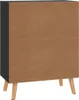 vidaXL Príborník s vysokým leskom čierny 60x30x72 cm Náhľad obrázku produktu 6