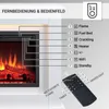 Elektrický krb BALDERIA Baldur – stojací krb – bílý Náhled obrázku produktu 6