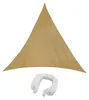Sonnensegel 4x4x4m dreieckig sand Polyester wasserabweisend Produktbild-Vorschau 3
