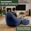 Dreamroots Bean Bag, Puff 90x90x100 cm, pouf con Anteprima dell’immagine prodotto 6