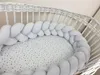 Bettschlange geflochten Velours 350 cm – Hellgrau | Produktbild-Vorschau 3