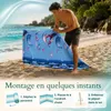 Lantigo Paravent de Plage Kite-Surf 4 m Brise-vent pour Voir les images du produit 8