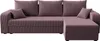 A sectional sofa with a chaise lounge is shown against a white background. Voir les images du produit